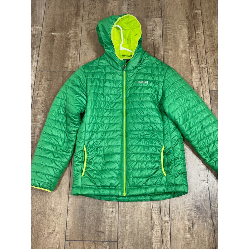 Pacific Trail Kids Green Puffer Jacket Hooded Zip Up Outdoor Wear Size XL 18‎ 20